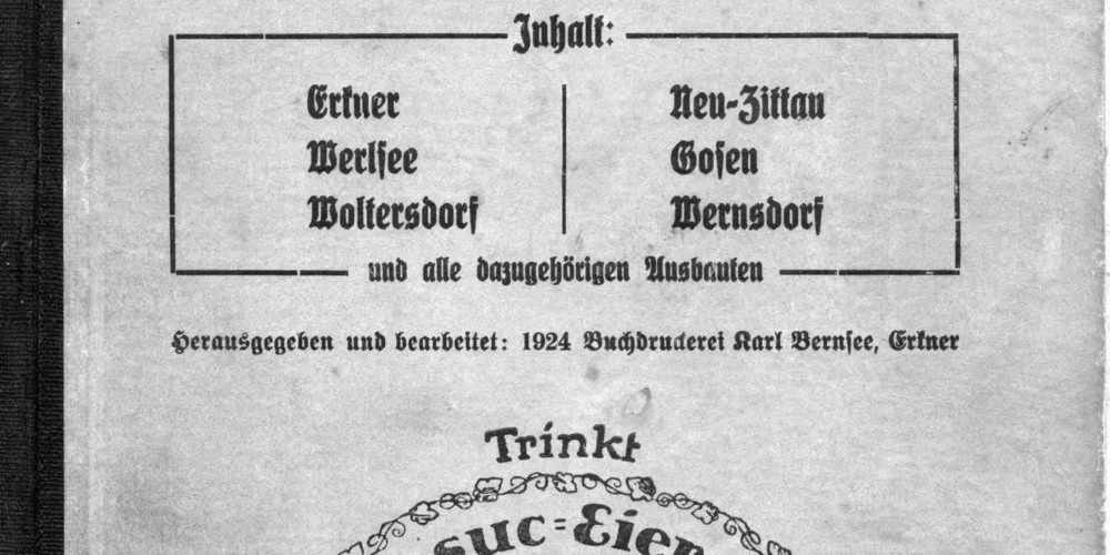 ERKNER - Adressbuch 1924
