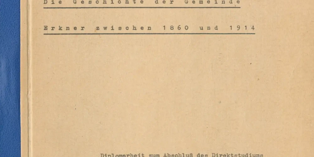 Die Geschichte der Gemeinde Erkner zwischen 1860 und 1914 von: Frank Retzlaff